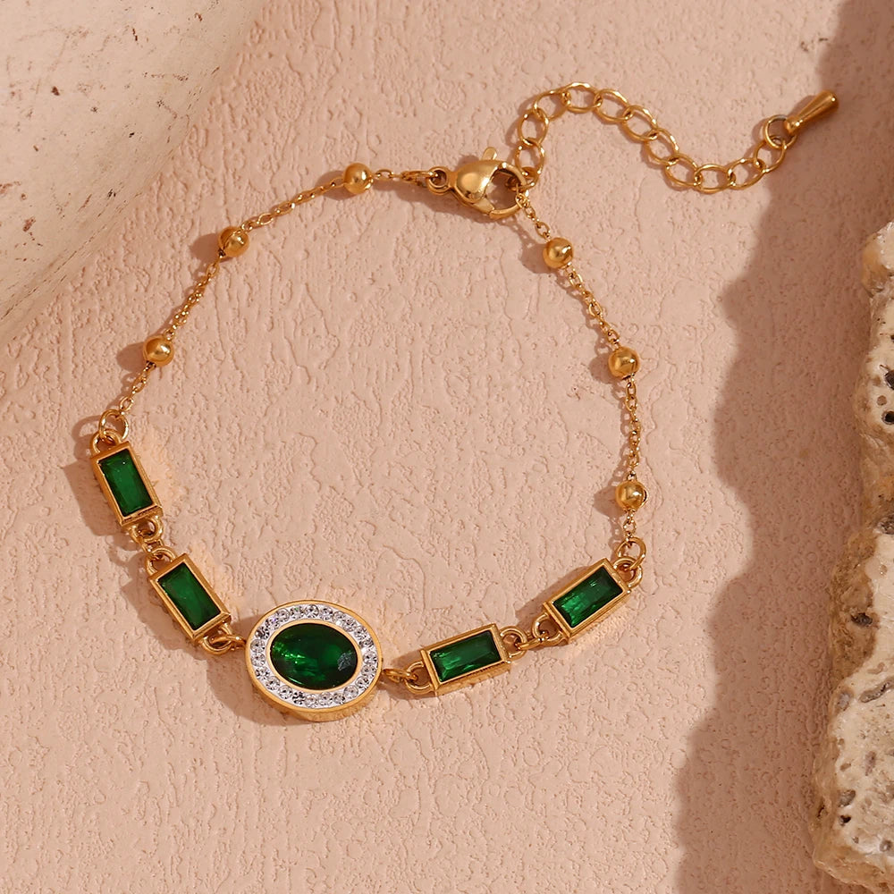 Pulseira Oval Verde