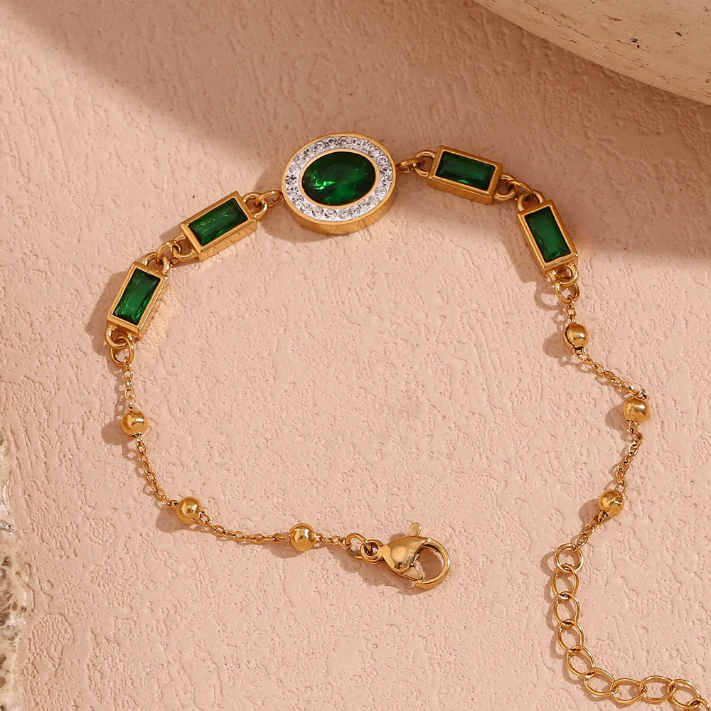 Pulseira Oval Verde